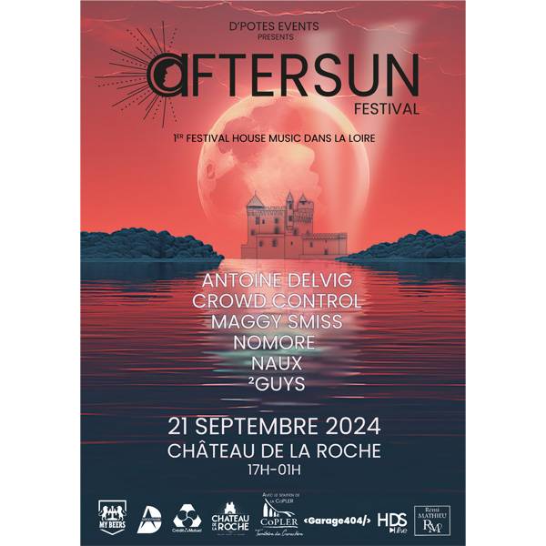 21 SEPTEMBRE : DÉCOUVREZ L’AFTERSUN,  1ER FESTIVAL DE HOUSE MUSIC DE LA LOIRE !